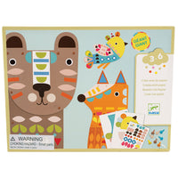 Djeco Three Giant Animals Sticker Kit