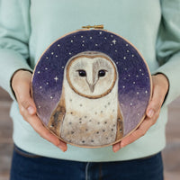 Barn Owl Wool Painting Kit