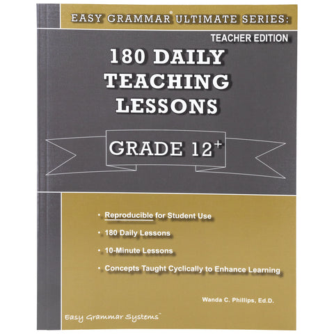 Easy Grammar Ultimate Grade 12 Teacher's Guide