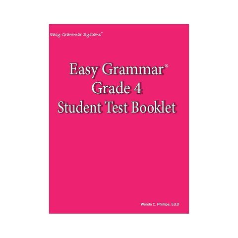 Easy Grammar Grade 4 Test