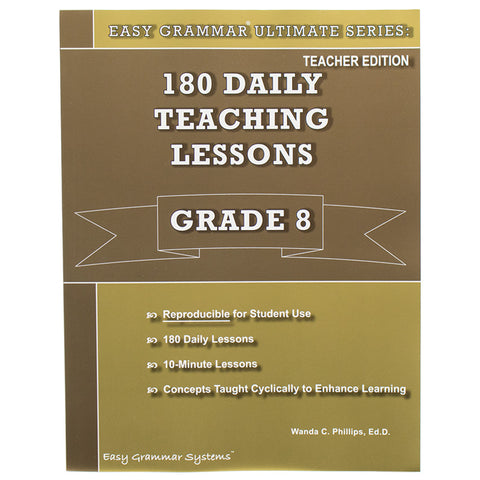 Easy Grammar Ultimate Grade 8 Teacher's Guide