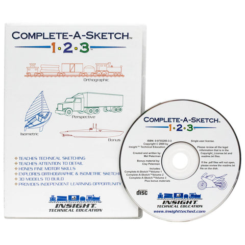 (closeout) Complete-A-Sketch 123-CD