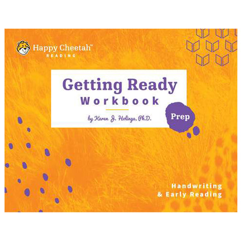 Happy Cheetah Getting Ready: Handwriting and Early Reading Workbook